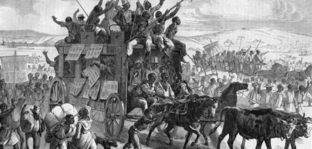 Anlass zu großen Feiern: Ehemalige Sklaven bejubeln Anfang 1863 ...