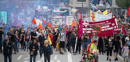 Zahlreich war die Teilnahme an der »Mieten-Move«-Demonstration f... Zahlreich war die Teilnahme an der »Mieten-Move«-Demonstration f...