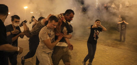 Die Polizei ging teils brutal gegen die Proteste in der Hauptsta...