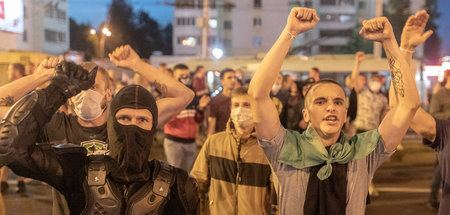 Proteste am Montag abend in Minsk