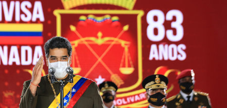 Venezuelas Präsident Maduro am 83. Jahrestag der Gründung der Bo...