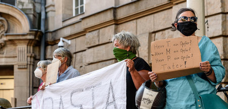 Kundgebung in Solidarität mit Betroffenen des rechten Terrors in...