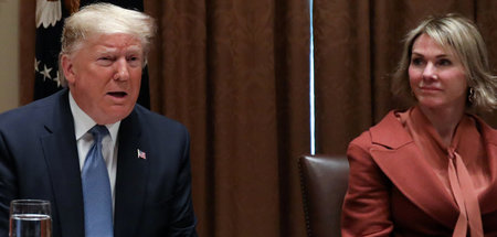 US-Präsident Trump mit seiner Vertreterin bei den Vereinten Nati...
