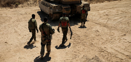 Israelische Soldaten nahe des Gazastreifens am 16. August 2020 Israelische Soldaten nahe des Gazastreifens am 16. August 2020