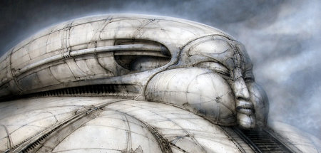 Der Künstler HR Giger schuf diesen phantastischen Entwurf für Jo...