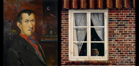 »Selbstbildnis mit roter Bluse« (l.), »Das Fenster meines Nachba...