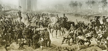Der Einzug der Deutschen in Paris am 1. März 1871