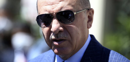Bisher lässt er nur »forschen« in der Ägäis: Der türkische Präsi...