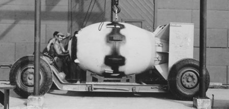 Am 9. August 1945 um 11.02 Uhr wurde die Atombombe »Fat Man« von...