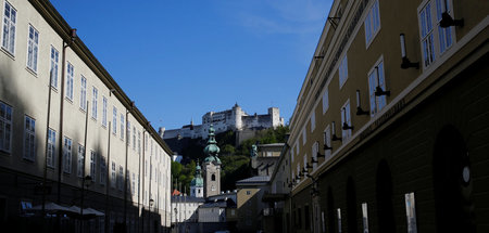 Vor der Festung Hohensalzburg, Österreich