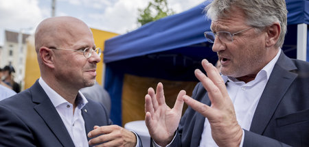 Da konnten sie noch miteinander: Andreas Kalbitz und Parteichef ...