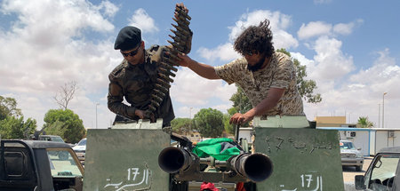 Milizen der GNA-Regierung, wie hier in Tripolis, vertrieben die ...