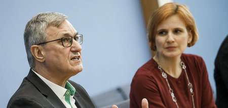 Bernd Riexinger und Katja Kipping (Berlin, 24.2.2020)