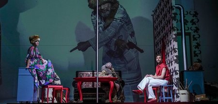 Dialektisches Spiel: Kathrin Angerer (v. l. n. r.), Martin Wuttk...