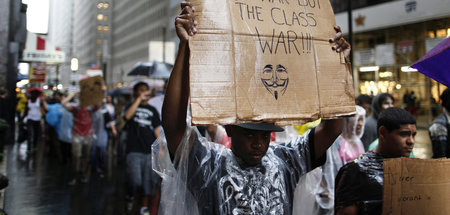 Sprechen vom Klassenkampf: Teilnehmende einer »Occupy Wall Stree...