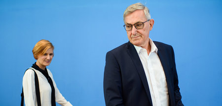 Machen den Weg frei: Katja Kipping und Bernd Riexinger (Berlin, ...
