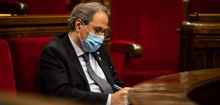 Regionalpräsident Torra am 7. August nach der Flucht des frühere...