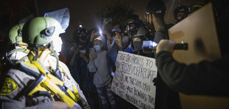 Nach dem Tod von Dijon Kizzee kam es am Montag in Los Angeles zu...