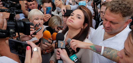 Im Zentrum der (internationalen) Aufmerksamkeit: Oppositionsführ...