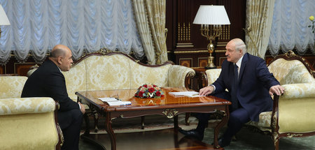 Treffen zwischen dem belarussischen Präsidenten Alexander Lukasc...