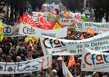 Protest in Rennes, 28. März 2006