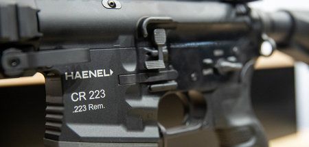 Ein Gewehr in ziviler Ausführung des Waffenherstellers Haenel