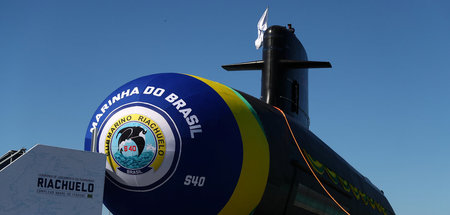 Brasilianisches U-Boot beim Stapellauf in Itaguaí (14.12.2018)