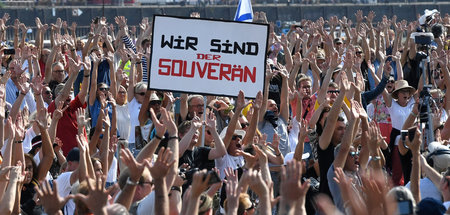 Demonstration von »Coronarebellen« in Düsseldorf (20.9.2020)