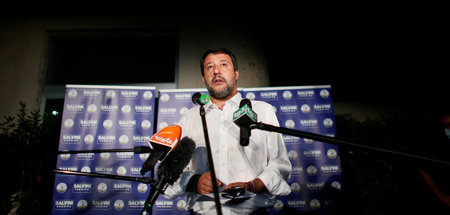 Lega-Führer Matteo Salvini am Montag in Mailand