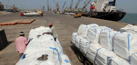 Die Menschen im Jemen sind dringend auf Hilfslieferungen des Wel