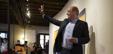 Froh über die Wahlergebnisse: PD-Chef Nicola Zingaretti am Monta...