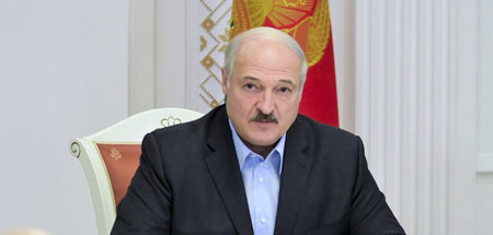 Der belarussische Präsident Alexander Lukaschenko in Minsk (12.9