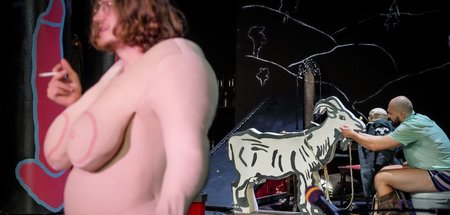 Zwischen Kleiderstangen und Schminktisch: Heiner Bomhard und Boz...