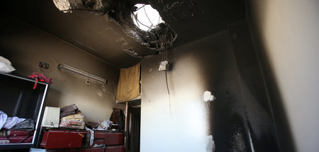 Zerstörtes Haus in Duma bei Damaskus (23.4.2018)