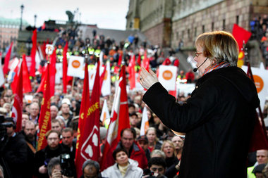 Protestkundgebung der Gewerkschaftsorganisation LO 2006 in Stock... Protestkundgebung der Gewerkschaftsorganisation LO 2006 in Stock...