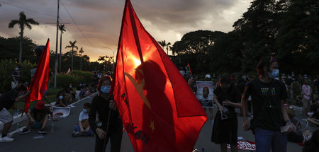 Regierungskritische Demonstration in der philippinischen Provinz...