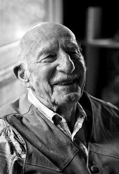 Der ehemalige Interbrigadist Gert Hoffmann aus Österreich
