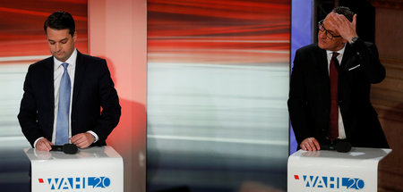 Nichts zu lachen: Dominik Nepp (FPÖ) und Heinz-Christian Strache...