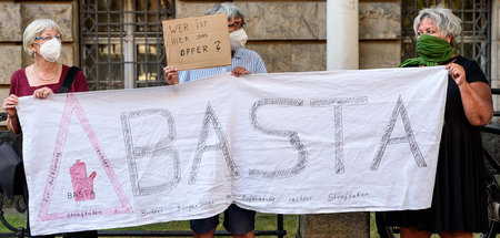 Mahnwache der Initiative am 12. August 2020 in Berlin