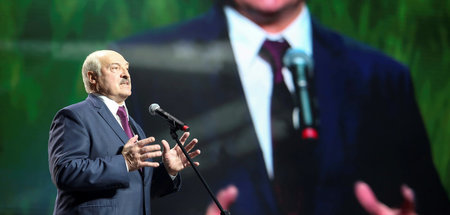 Der belarussische Präsident Alexander Lukaschenko in Minsk (17.9...