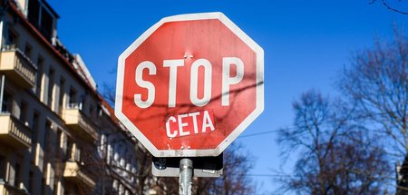 Protest gegen das CETA-Abkommen in Berlin (16.2.2019)