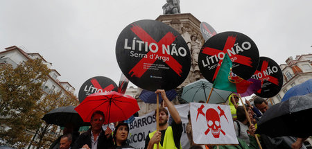 Proteste gegen Lithiumabbau in Lissabon (21.9.2020)