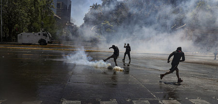 Proteste am Montag in Santiago de Chile