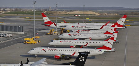 Die Austrian Airlines erhält Hilfsgelder der österreichischen Fi...