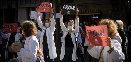 »Stopp«: Bereits in der vergangenen Woche kam es zu Protesten vo...