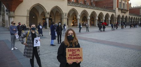 Im Vorfeld der Gerichtsverhandlung gab es am Mittwoch in Krakow ...