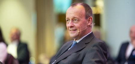 Wepa-Aufsichtsratschef Friedrich Merz am Donnerstag beim politis