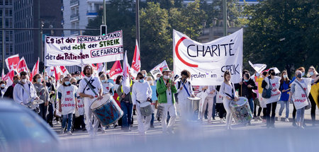 Medizinisches Personal protestiert in Berlin unter dem Motto »Kl...