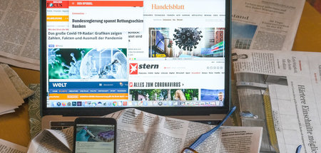 In der Medienbranche ist unklar, ob Online die Printverluste kom... In der Medienbranche ist unklar, ob Online die Printverluste kom...