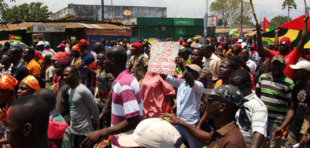 Straßenprotest in Togos Hauptstadt Lomé (Archivbild, 2017) Straßenprotest in Togos Hauptstadt Lomé (Archivbild, 2017)